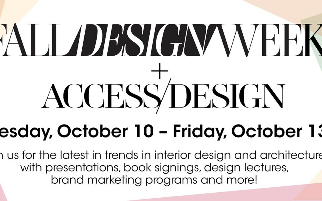 Fall Design Week 2023 SAVE THE DATE