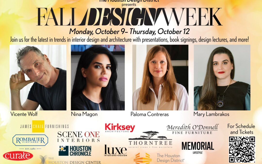 The Houston Design District Announces 2023 Fall Design Week